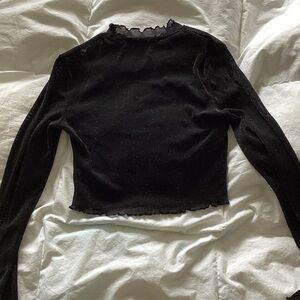 Amazon Black Sparkle Long Sleeve Top